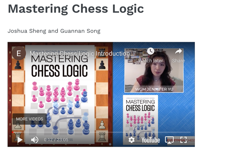 Mastering Chess Logic - A Video Introduction