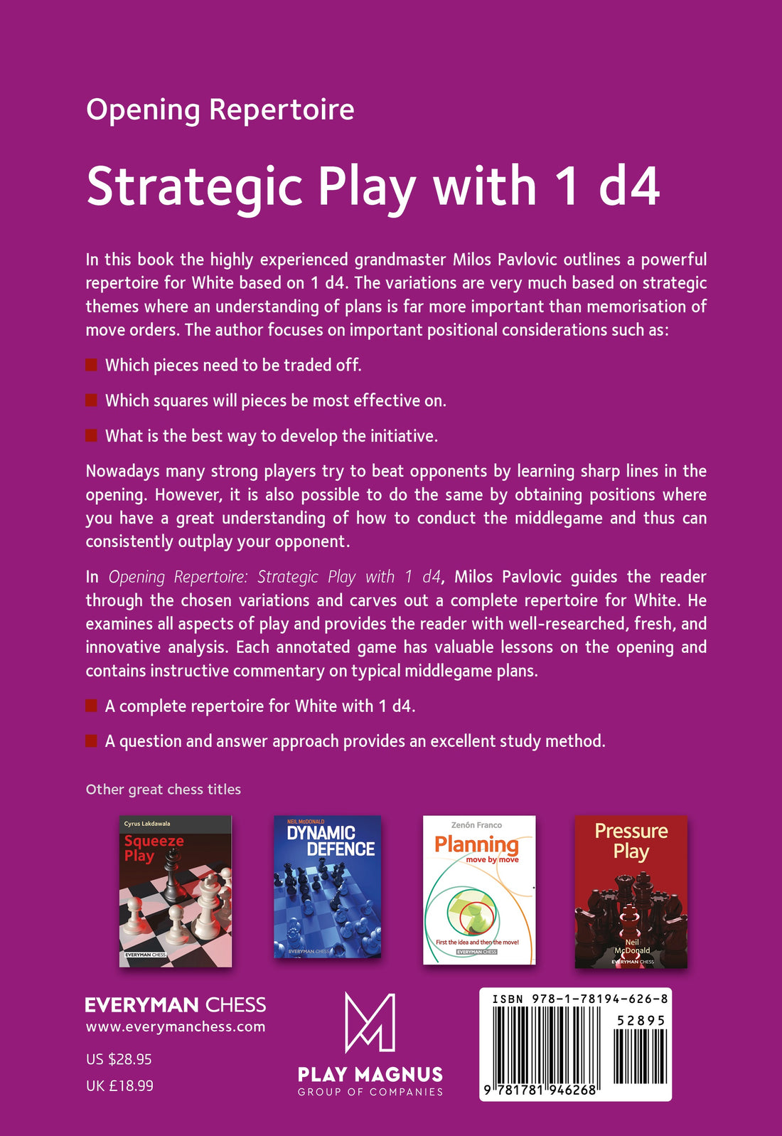 Opening Repertoire: Strategic Play with 1d4